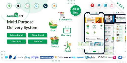 We Will Setup & Customization 6amMart - Multivendor Food, Grocery, eCommerce, Parcel, Pharmacy delivery app with Admin & Website We Will Setup & Customization 6amMart - Multivendor Food, Grocery, eCommerce, Parcel, Pharmacy delivery app with Admin & Website