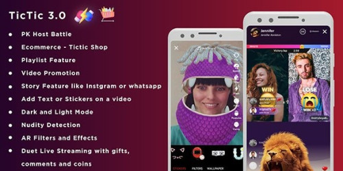 TicTic - Android media app for creating and sharing short videos