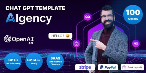 We Will Setup and Customization AI Chat GPT OpenAI - AIgency - SAAS and HTML 5 version