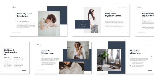 FREE StyleLion Style And Fashion Professional Presentation Keynote Template - Download