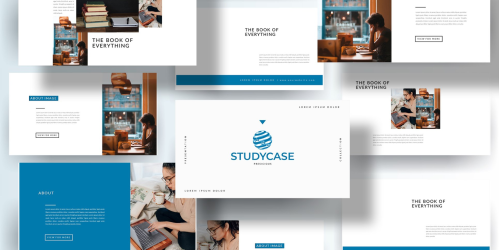 Free Portfolio for Students PowerPoint template PowerPoint Template - Download