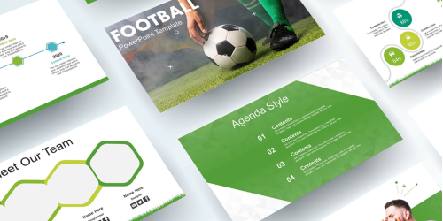 Free Soccer Football PowerPoint template PowerPoint Template - Download