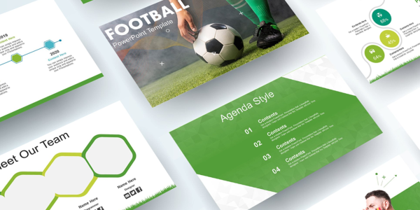 Free Soccer Football PowerPoint template PowerPoint Template - Download