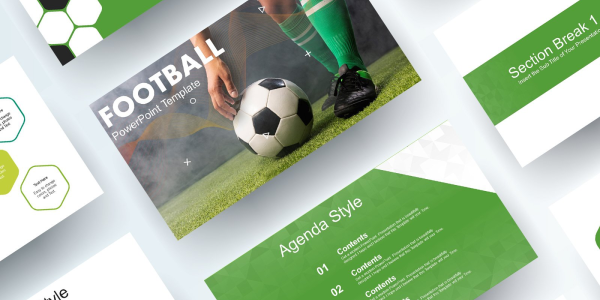 Free Soccer Football PowerPoint template PowerPoint Template - Download