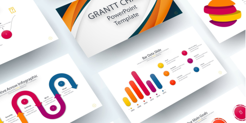 Free Gantt Chart PowerPoint template PowerPoint Template - Download