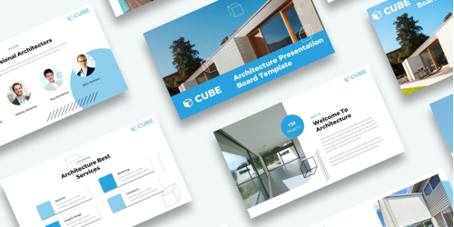 Free Architecture Presentation Board PowerPoint template PowerPoint Template - Download