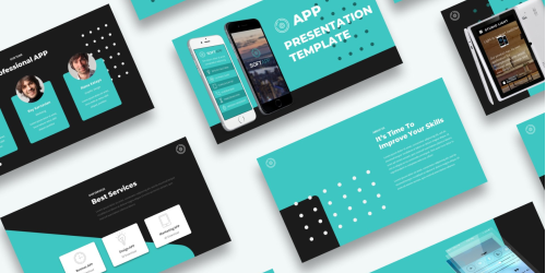 Free App Presentation PowerPoint template PowerPoint Template - Download