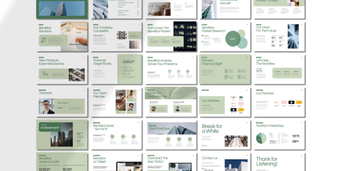Benefice - Clean Business Powerpoint Presentation PowerPoint Template - Download