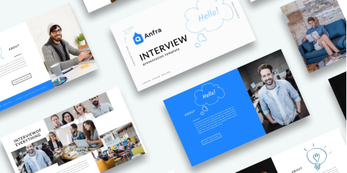 Free Interview Presentation PowerPoint template PowerPoint Template - download