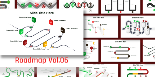 Business Roadmap Infographic Ready to use Free PowerPoint Template - Download