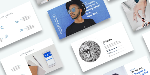 Free Portfolio Presentation PowerPoint template PowerPoint Template- Download