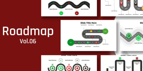Business Roadmap Infographic Ready to use Free PowerPoint Template - Download