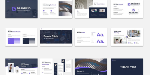 Free Brand Guideline Powerpoint PowerPoint Template - Download