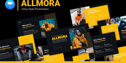 FREE Allmora Urban Style Professional Presentation Keynote Template - download