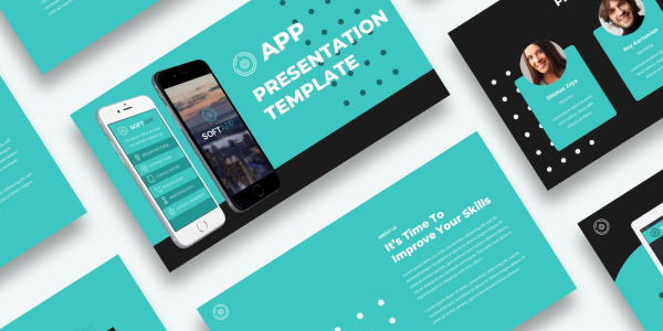Free App Presentation PowerPoint template PowerPoint Template - Download