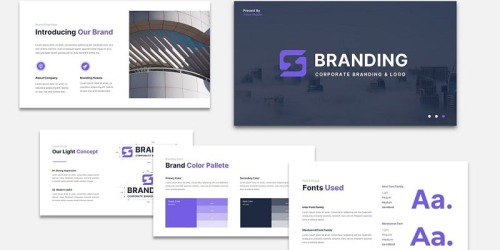 Free Brand Guideline Powerpoint PowerPoint Template - Download