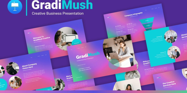 FREE GradiMush Creative Business Professional Presentation Keynote Template - download FREE GradiMush Creative Business Professional Presentation Keynote Template - download