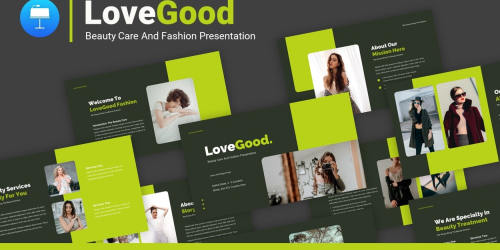 FREE LoveGood Beauty Care And Fashion Professional Presentation Keynote Template - download
