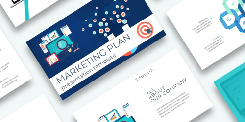 Free Marketing Plan Presentation Powerpoint template PowerPoint Template - Download