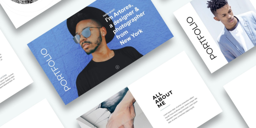 Free Portfolio Presentation PowerPoint template PowerPoint Template- Download