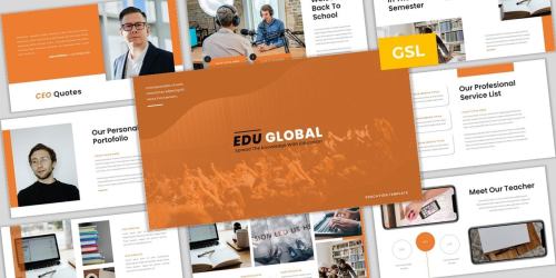 Global Edu - Education Presentation Template Google Slides - Download