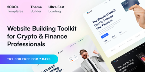 Level - Financial Technology & Crypto WordPress Theme