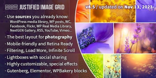We Will Setup and Customization Justified Image Grid - Premium WordPress Gallery