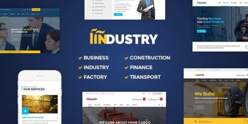 Industry - Factory, Construction WordPress Theme