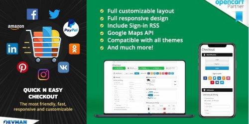 Quick n Easy Checkout - The best ajax checkout on Opencart
