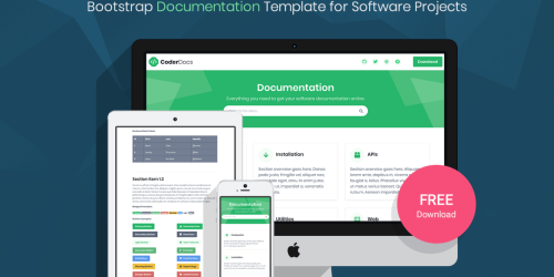 Free Bootstrap 5 Documentation Template For Software Projects - Download