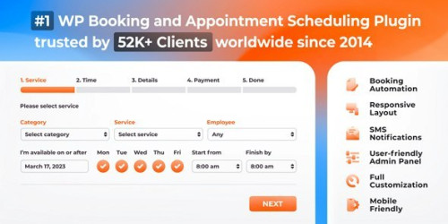 We Will Setup and Customization Bookly PRO – Appointment Booking and Scheduling Software System