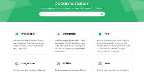 Free Bootstrap 5 Documentation Template For Software Projects - Download