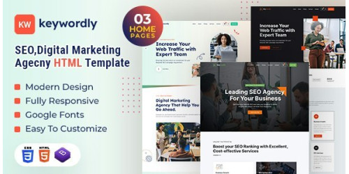 Keywordly | Digital Marketing Agency HTML Template - Download Keywordly | Digital Marketing Agency HTML Template - Download