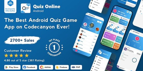 Quiz Online | Trivia Quiz | Android Quiz Game + Admin Panel